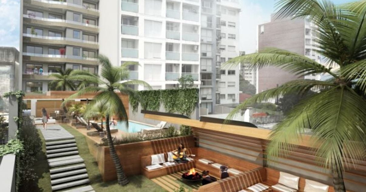 Terraza verde del edificio lamas proyecto de los arquitectos javier goncalves