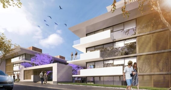fachada de Molino del parque de Lamorte-Mills Arquitectos