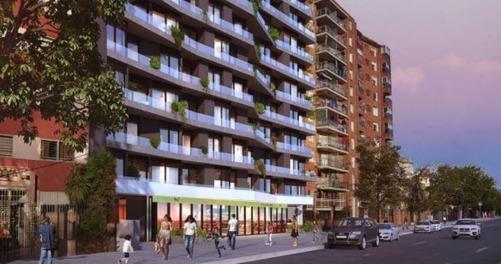 Fachada de Ventura Boulevard, desarrollo inmobiliario de Ventura