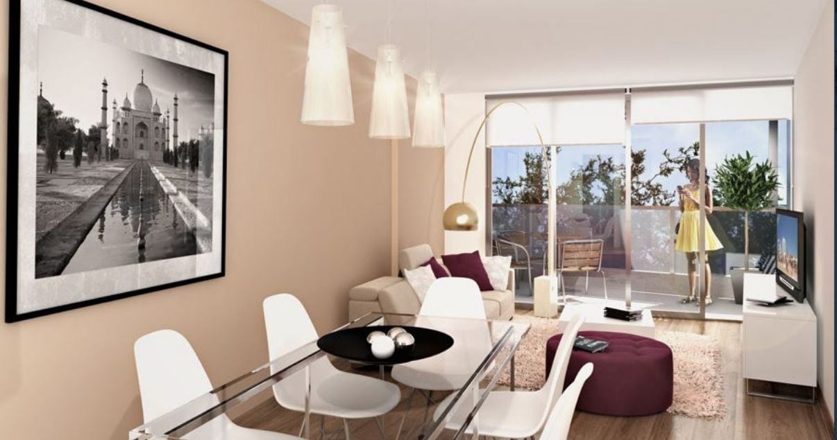 Interior de un apartamento en edificio Gala Trend de la Empresa Constructora Ceaosa