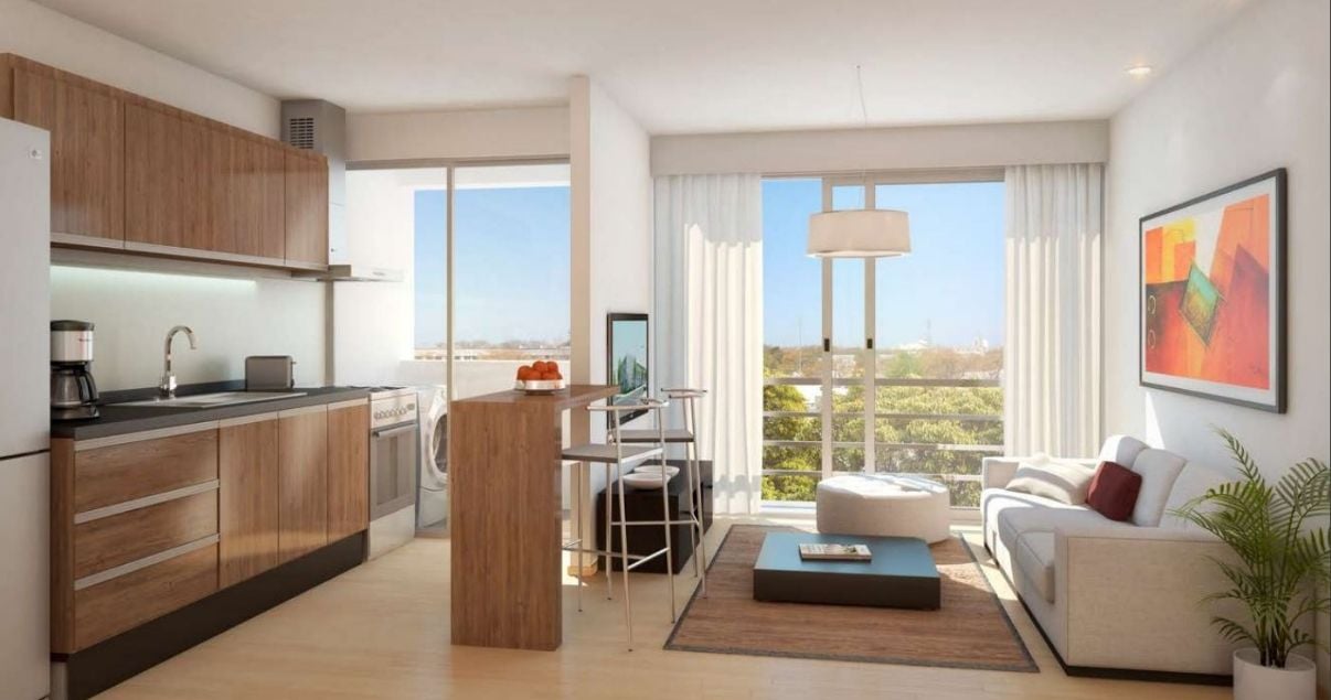 Interior de un apartamento en edificio Nostrum Parque de la Empresa Constructora Ceaosa